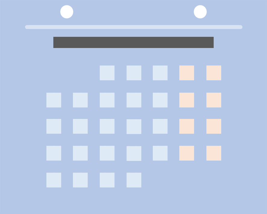 The calendar button icon